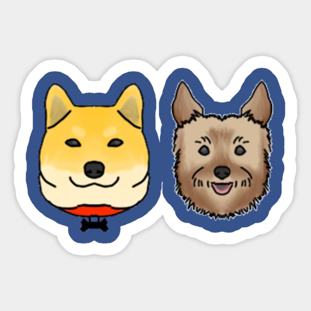 Shiba - Romeo Sticker by danysuar